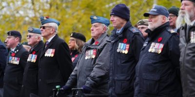 Veterans, families brave cold to mark Remembrance Day
