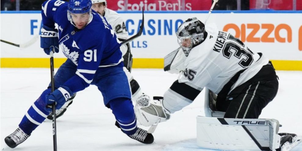 Byfield scores in OT, Kings top Leafs 4-3 and hand Toronto its fourth straight loss