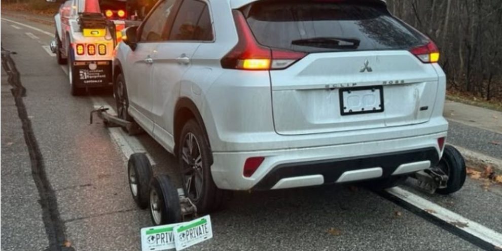 OPP charge Wasaga Beach woman for having fake licence plates on vehicle