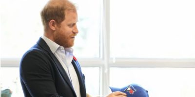 Prince Harry jokes he was 'under duress' while wearing Dodgers cap at World Series