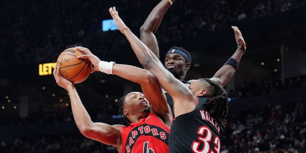 Scottie Barnes makes game-winning free throw as Raptors top 76ers 116-115 in overtime