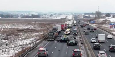 YRP officer injured in Hwy 400 crash, northbound lanes closed at County Road 88: OPP