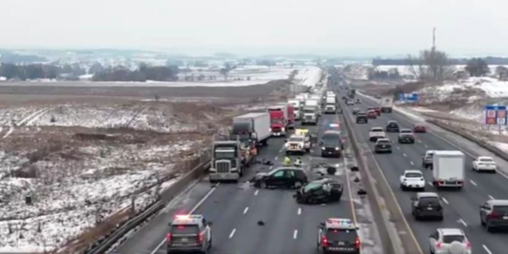YRP officer injured in Hwy 400 crash, northbound lanes closed at County Road 88: OPP