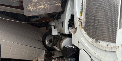 (Updated) Barrie police investigate after garbage truck collides with garage
