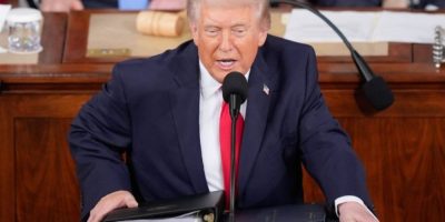 Trump defends tariff regime in State of the Union address after top court blow