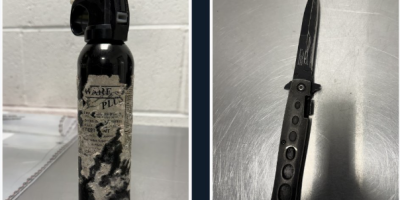 Two guys pulling a large bin of tools attracts Barrie police attention