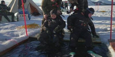 The sea beneath Arctic and Antarctic ice holds many secrets. These scientists dive deep to find out