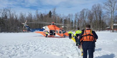 Sledder suffers serious hurts after hitting pressure crack on Lake Simcoe