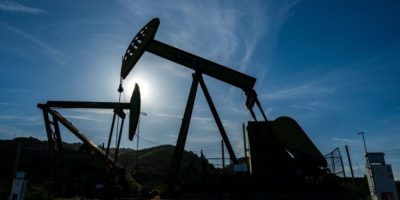 Oil wells at the San Ardo Oil Field in California, March 9, 2026.
