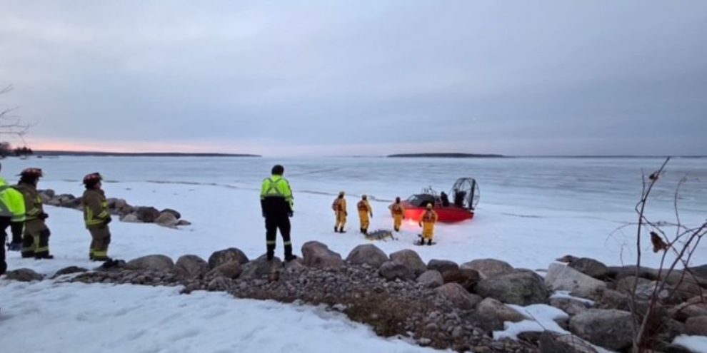 Emergency crews respond to fatal snowmobile accident on Georgian Bay involving a 62-year-old man from Penetanguishene on March 29, 2026