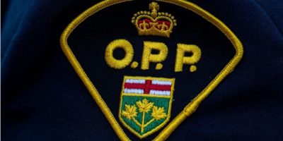 Close-up of an Ontario Provincial Police patch