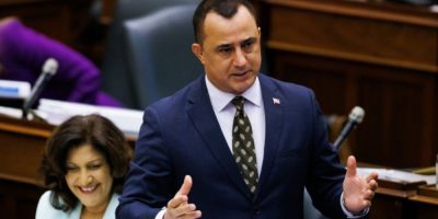 PC MPP Michael Parsa at Queen’s Park in Toronto during Question Period on May 13, 2025