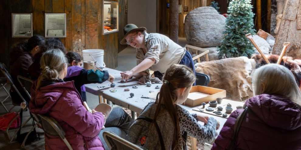 March Break Crafts at Sainte Marine Among The Hurons Adventures In Time Travel