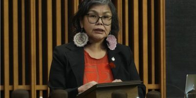 Lori Idlout, MP for Nunavut, rises in the House of Commons in Ottawa on Feb. 13, 2026.