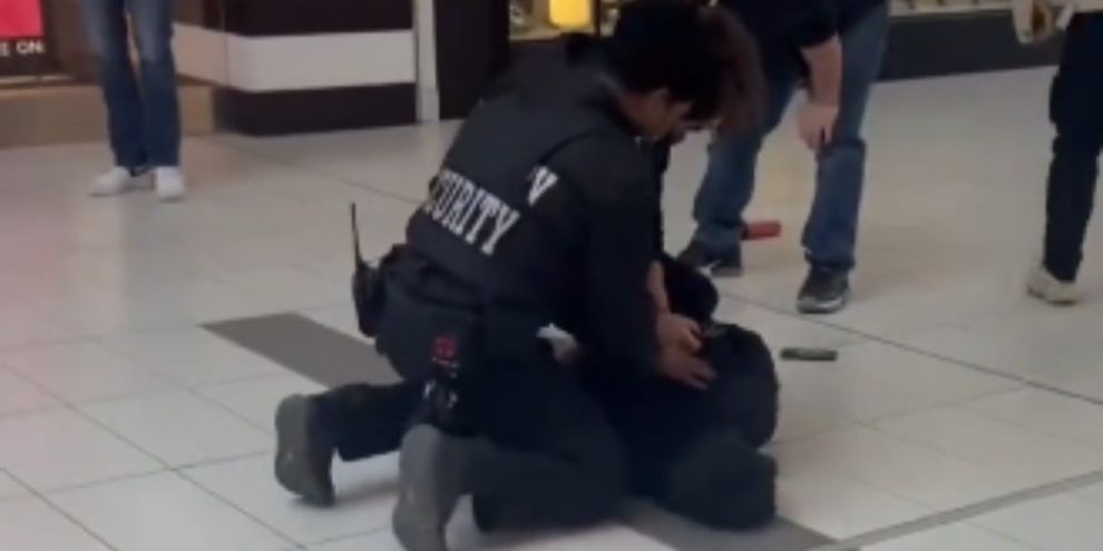 Durham Regional Police arrest a suspect connected to a jewelry store robbery at the Oshawa Centre mall on March 29, 2026.