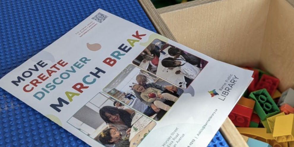 March Break Barrie Public Library