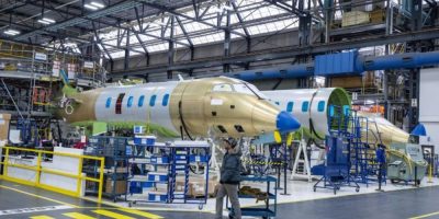 Bombardier Challenger jet manufacturing facility in Dorval, Quebec, where the type of aircraft purchased by Ontario is produced