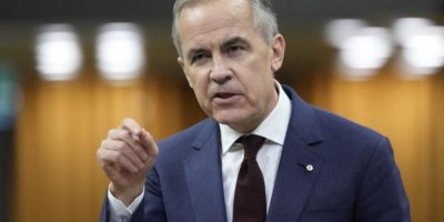 Prime Minister Mark Carney rises during Question Period on Parliament Hill in Ottawa on April 15, 2026.