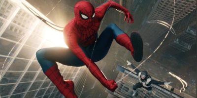 Spider-Man and Boomerang appear in a scene from Spider-Man: Brand New Day, swinging through action in a high-energy sequence from the upcoming film.