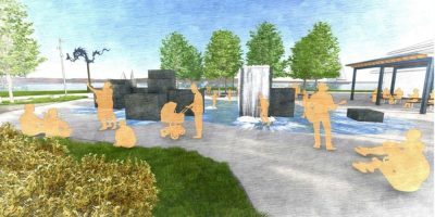 View of Barrie’s waterfront along Kempenfelt Bay where Sam Cancilla Park and Heritage Park are set for redevelopment, with community input now open.