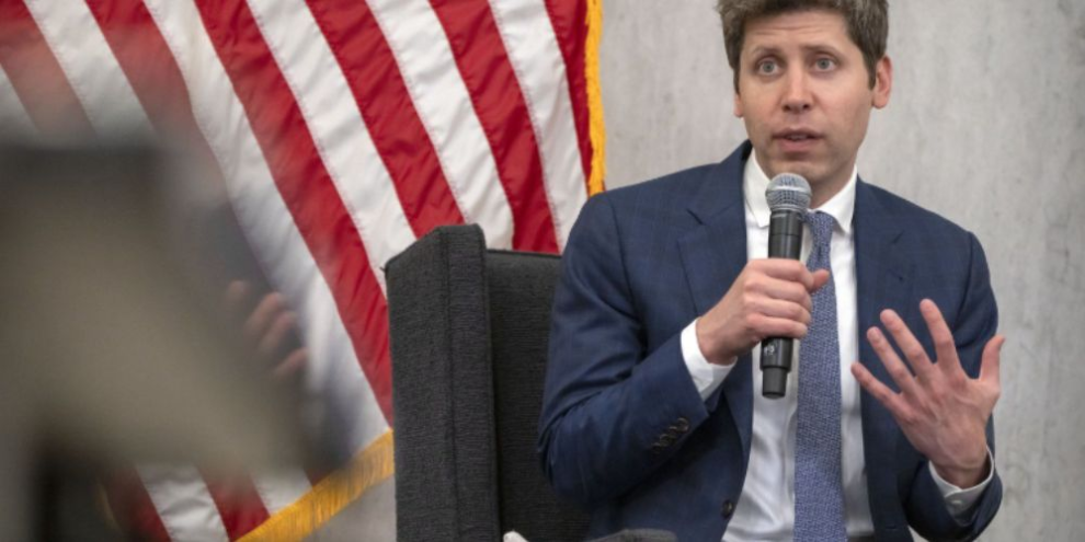 OpenAI CEO Sam Altman speaking during a discussion at a Federal Reserve conference in Washington, D.C., on July 22, 2025.