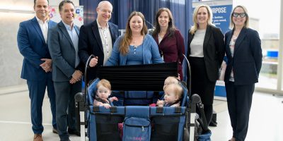 Leaders from Royal Victoria Regional Health Centre, Kids Health Alliance, SickKids, Holland Bloorview and partner hospitals celebrate RVH joining Kids Health Alliance in Ontario.