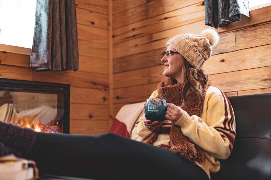 Cabin Interior at Sainte-Marie Among the Hurons