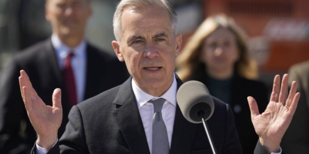 Prime Minister Mark Carney speaks at an event in Ottawa about Canada’s new sovereign wealth fund