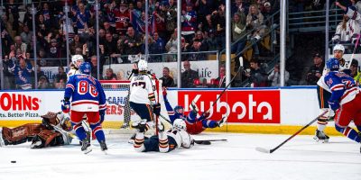 Colts drop opener 5-2 to Rangers, lose Salandra to injury