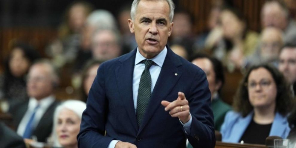 Prime Minister Mark Carney speaks during Question Period on Parliament Hill in Ottawa in May 2026.
