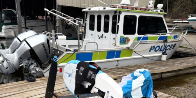 Barrie Police Marine Unit boat docked