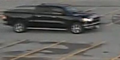 Pickup truck image released by Barrie Police Service in connection with a hit-and-run investigation at the south end GO Transit parking lot
