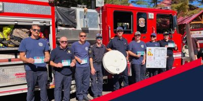 Going door-to-door to promote fire safety