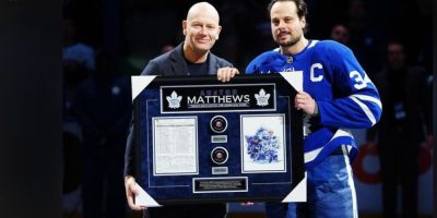 Mats Sundin honours Auston Matthews after Matthews became the Maple Leafs’ all-time goals leader in Toronto