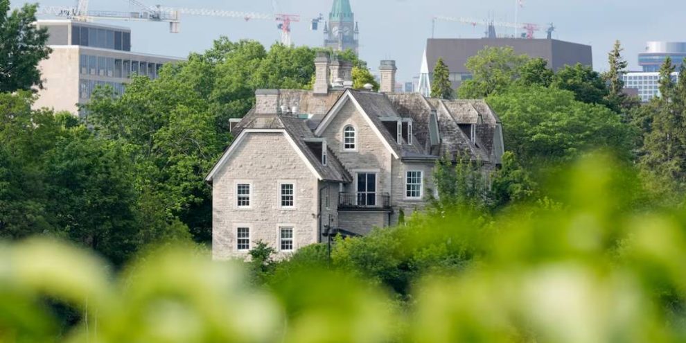 Prime Minster's residence 24 Sussex Drive in Ottawa restoration project