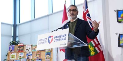 Ontario Education Minister Paul Calandra speaks at a school announcement in Ottawa, addressing new attendance expectations for students.