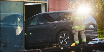 Police investigation outside a Richmond Hill daycare after an SUV crashed through a building, killing a toddler and injuring children and staff.