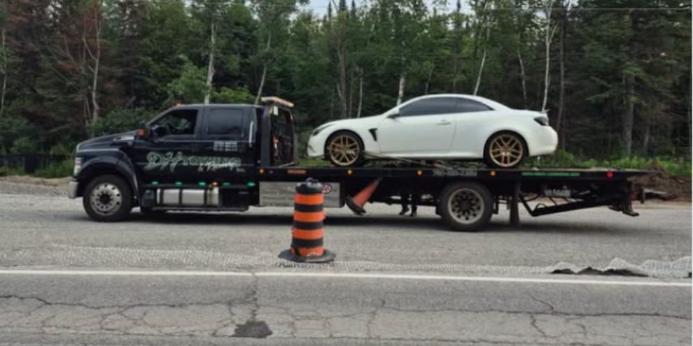 South Simcoe Police impounded vehicle after Innisfil driver charged with stunt driving in construction zone