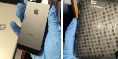 Barrie Police seized several electronic devices as part of a child luring investigation. Image provided by Barrie Police Service