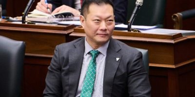 Former Ontario minister Stan Cho at Queen's Park in Toronto in December 2025