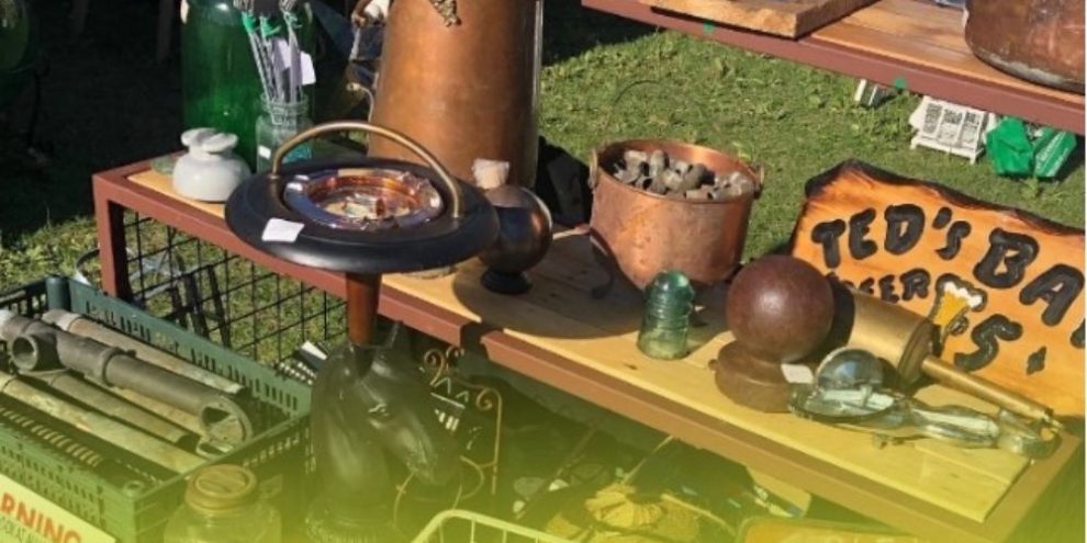 Artisan vendor display at Kempenfest along Barrie's waterfront.