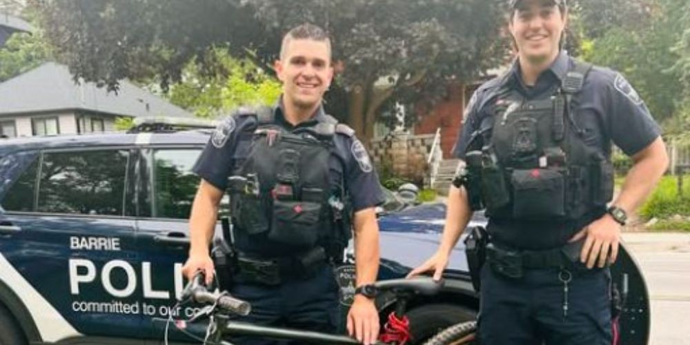 Barrie police officers help reunite boy with stolen bicycle after mother's social media post