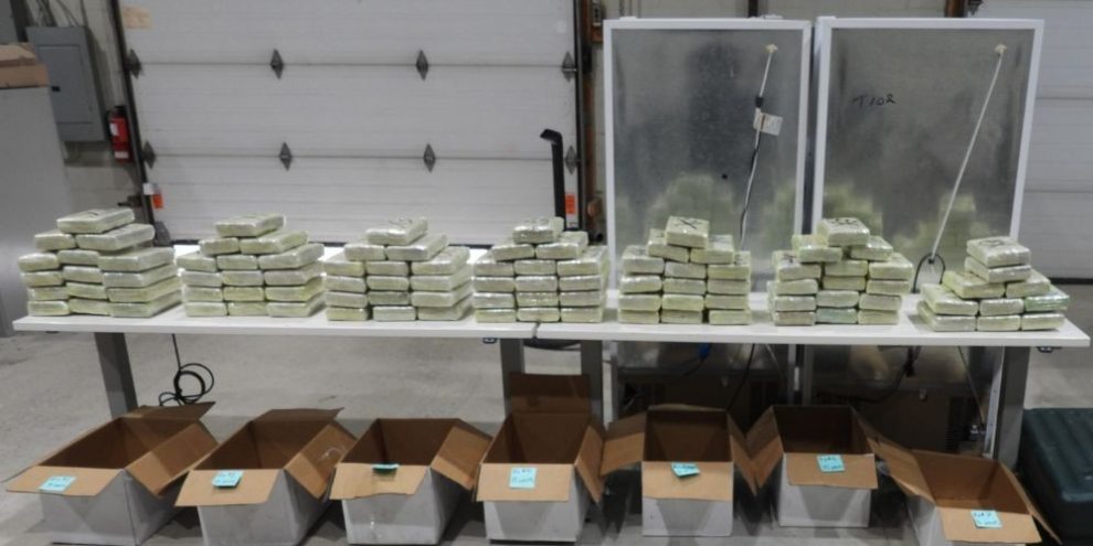 Suspected cocaine seized during Project Bay cross-border drug trafficking investigation