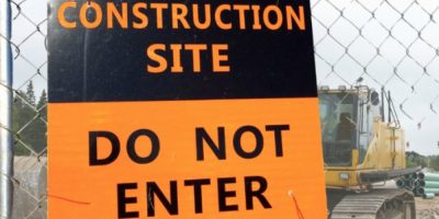 Stock image of a fenced construction site provided by South Simcoe Police. The image is not connected to the Bradford trespassing incident.