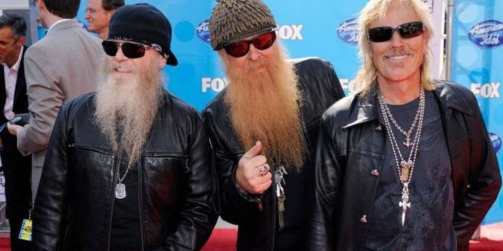 Frank Beard, Billy Gibbons and Dusty Hill of ZZ Top appear at the American Idol finale in Los Angeles.
