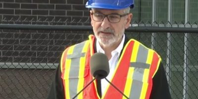 Education Minister Paul Calandra visits the new St. Vincent de Paul Catholic Elementary School in Bradford West Gwillimbury on Aug. 20, 2026.