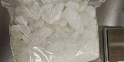 Crystal meth allegedly seized by OPP during a traffic stop on Highway 400 in Barrie