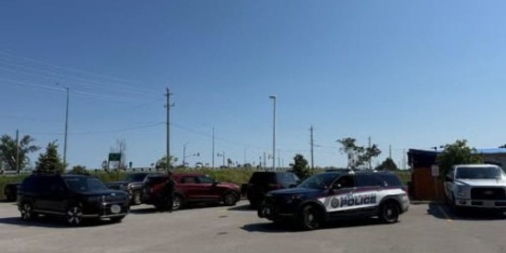 South Simcoe Police arrested and charged a Brampton man and recovered a vehicle reported stolen in Toronto in April.