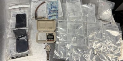 Drugs, cash, drug paraphernalia and other items seized by Southern Georgian Bay OPP during a Penetanguishene investigation