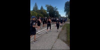 Barrie, South Simcoe officers join memorial run to honour fallen police members